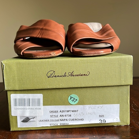 Daniele Ancarani - Spain - Lucite & Leather Slide - 39 / US 9 - EUC w toe nick - Picture 8 of 8